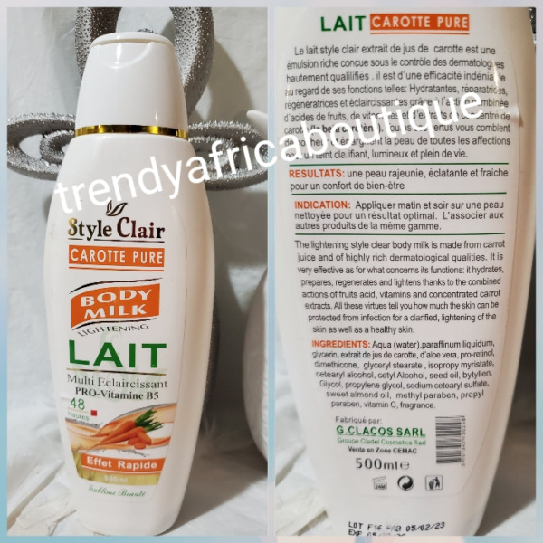 STYLE CLAIR BODY MILK ASS 500ML