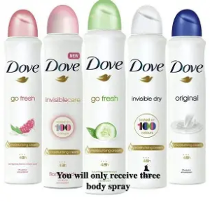 DOVE BODY SPRAY ASS 250ML DOVE BODY SPRAY ASS 250ML