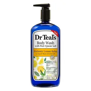 DR TEALS BODY WASH PREBIOTIC LEMON BALM 710ML DR TEALS BODY WASH PREBIOTIC LEMON BALM 710ML