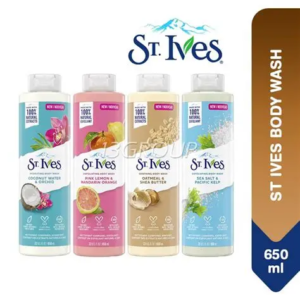 ST IVES BODY WASH 650ML ASS