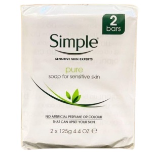 Simple-Pure-Soap-For-Sensitive-Skin-125g-X2bars SIMPLE PURE SOAP FOR SENSITIVE SKIN 2*125G