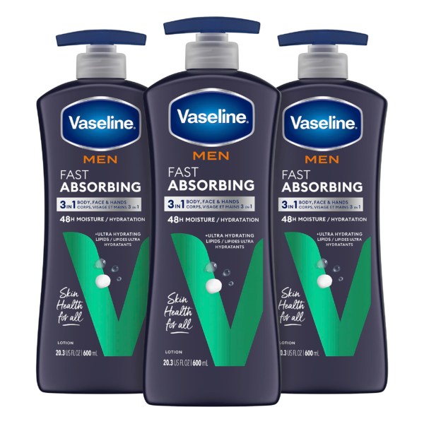 VASELINE MEN FAST ABSORBING 600ML