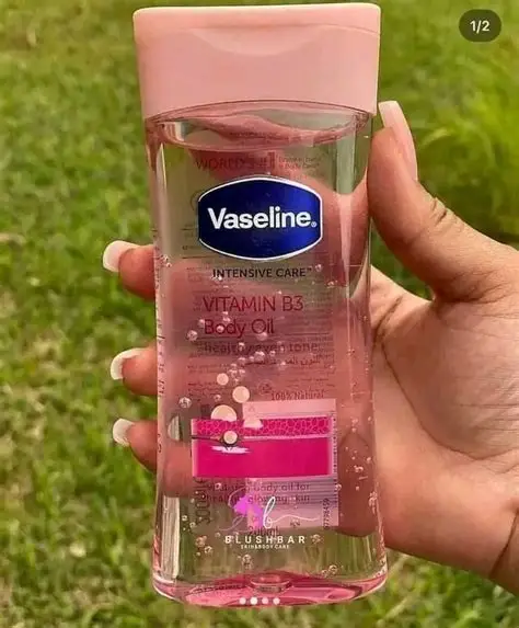 VASELINE VIT B3 BODY OIL PINK 200ML ORIGINAL