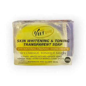 VEETGOLD SKIN WHITENING&TONING TRANSPARENT SOAP 20 VEETGOLD SKIN WHITENING&TONING TRANSPARENT SOAP 20