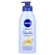 NIVEA OIL IN LOTION VANILLA $ ALMOND OIL/HUILE D'AMANDE